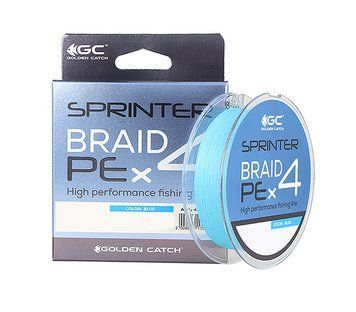 Шнур GC Sprinter PE X4 150м Blue 8.9 kg 0.185mm фото