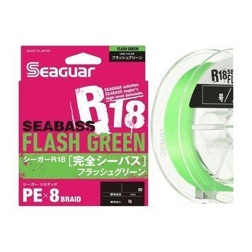 Шнур Seaguar R18 Complete Seabass Flash Green 150м #0.8 фото
