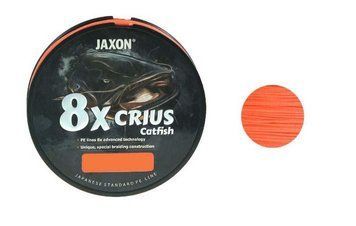 Шнур JAXON Crius 8X Catfish Orange 300m 0.40mm 65 kg фото