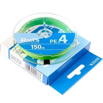 Шнур Gosen Roots X4 150m Lime Green 0.148mm 6.3 kg фото