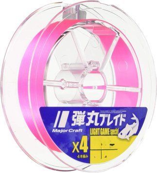 Шнур Major Craft Bullet Braid X4 150м #0.5 Pink фото