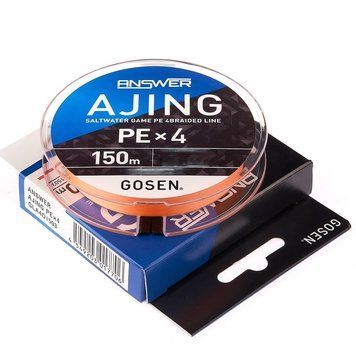 Шнур Gosen Answer Ajing PE X4 150m #0.4 0.10mm фото