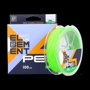 Шнур ZEOX Element PE X4 100m FG 12.1 kg 0.181mm фото
