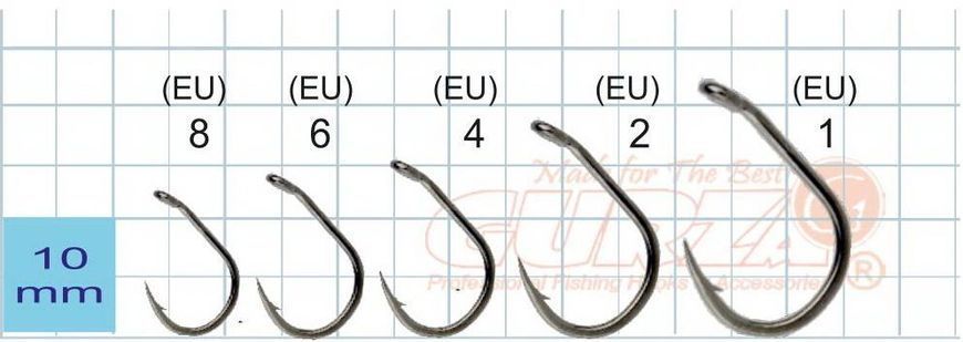 Гачки GURZA Aya Brazed Eye №6 5шт фото