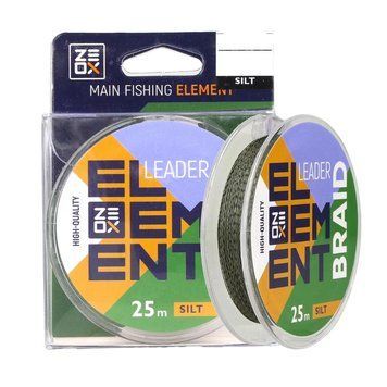 Шнур ZEOX Element Leader Braid 25m Silt 0.16mm фото