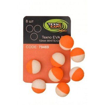Насадка Технокарп Texno EVA Balls 10mm White/orange 26955 фото