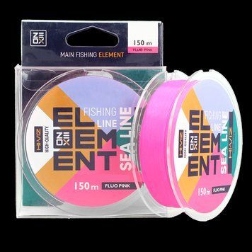 Волосінь Zeox Hi-Viz Element Sea 150m Fluo Pink 0.25mm 7.4 kg фото
