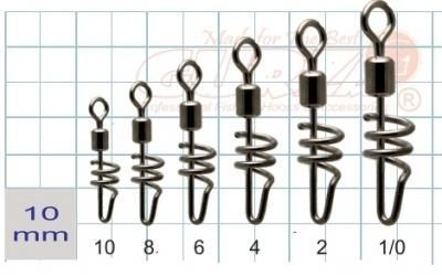 Вертлюг з застібкою GURZA Rolling swivel-Screwed Snap №8 фото