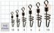 Вертлюг з застібкою GURZA Rolling swivel-Screwed Snap №8 23562 фото 2